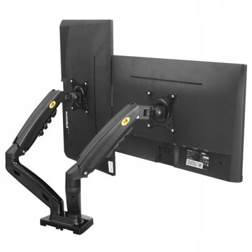 НАСТОЛЬНЫЙ ДЕРЖАТЕЛЬ ГАЗОВАЯ ПРУЖИНА ДЛЯ 2 МОНИТОРОВ 17–27 ФУТОВ