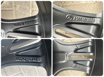 4× DISK HLINÍK MERCEDES-BENZ OE A2464011400 7.5" X 17" 5X112 ET 52,5