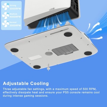 ЗАРЯДНАЯ СТАНЦИЯ ОРГАНАЙЗЕР RGB ДЛЯ ОХЛАЖДАЮЩЕГО ВЕНТИЛЯТОРА DualSense+PS5 SLIM 2023