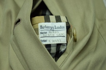 BURBERRYS LONDON TRENCH LONG Męski Płaszcz Vintage Premium 50 REG