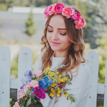 ВЕНОК НА ГОЛОВУ пионы ЦВЕТЫ розовый СВАДЬБА