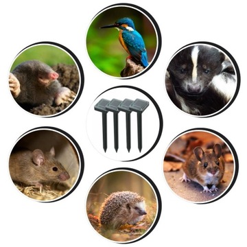 4x СИЛЬНЫЕ СОЛНЕЧНЫЕ ОТПУСКИВАТЕЛИ КРОТОВ ОТ КРОТОВ, ПОЛЕВОК, МЫШЕЙ, ГРЫЗУНОВ XXL, 4 ШТ.