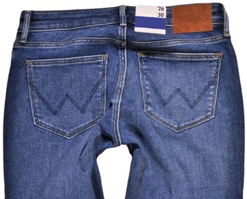 WRANGLER spodnie REGULAR blue jeans SKINNY _ W29 L30