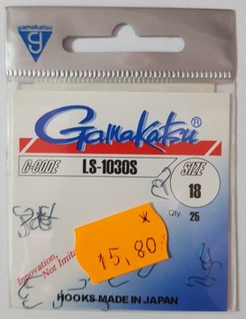 Haczyki Gamakatsu LS-1030S nr 18 - niebieski