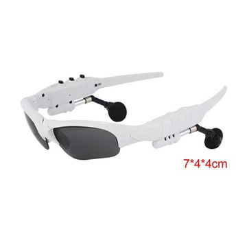 Okulary przeciwsłoneczne ze słuchawkami, wielofunkcyjne inteligentne białe