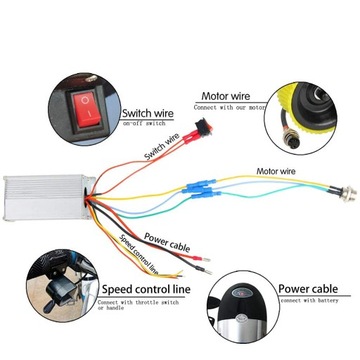 Комплект для ускорения горного велосипеда 24 В 200 Вт