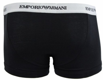 Emporio Armani czarne bokserki majtki męskie 3-pack 111357-CC717-00120 M