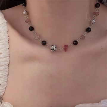 Kamienie Naturalne Choker Bohemia Naszyjnik