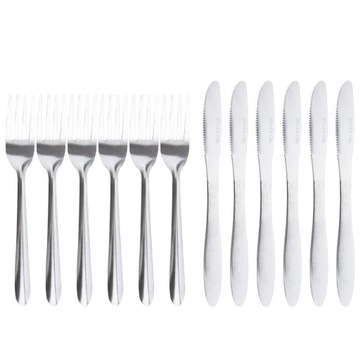 НАБОР СТОЛОВЫХ ПРИБОРОВ НОЖ ВИЛКА НОЖИ ВИЛКИ 12 EL