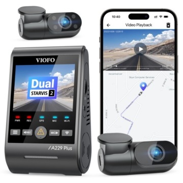 KAMERA SAMOCHODOWA VIOFO A229 PLUS 3CH HDR GPS WIFI SONY STARVIS 2