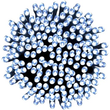 LAMPKI CHOINKOWE 500 LED ZEWNĘTRZNE WEW ZIMNY BIAŁY Z PROGRAMATOREM MOCNE