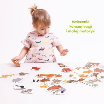 Прогрессивная головоломка Животные в лесу 2+