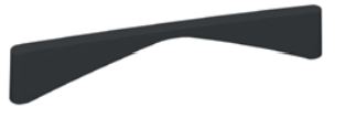 NOMET Uchwyt SID 160mm czarny mat C-5715.P61