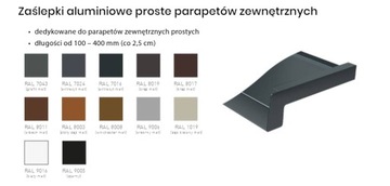 НАРУЖНОЕ ОКНО АЛЮМИНИЕВЫЙ АНТРАЦИТОВЫЙ SZ. 22,5 см