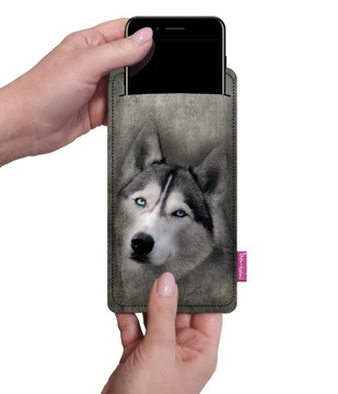 Etui na smartfon BERTONI z filcu Husky
