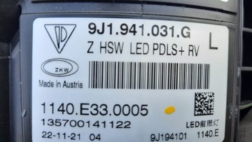 PORSCHE TAYCAN 9J1 FULL LED SVĚTLO PŘEDNÍ