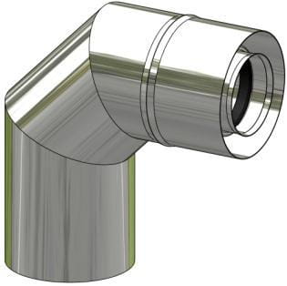 Kolano 60x100 87 stopni podłączeniowe komin SPS