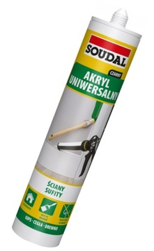 Soudal Akryl Uniwersalny Uszczelniacz Akrylowy CZARNY 280ml