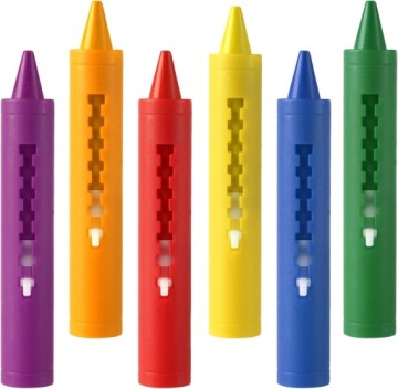 Воскові олівці Toys ванна, 6 шт. олівці для купання, кольорові нетоксичні для дітей