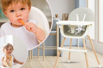 3в1 стульчик для кормления, регулируемый поднос, противоскользящие подушечки