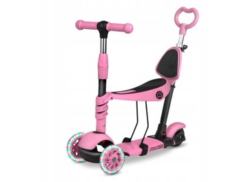 ТРЕХКОЛЕСНЫЙ ДЕТСКИЙ САМОКАТ, СБАЛАНСИРОВАННЫЙ СВЕТОДИОДНЫЙ САМОКАТ 3-в-1 СО СВЕТЯЩИМИСЯ КОЛЕСАМИ