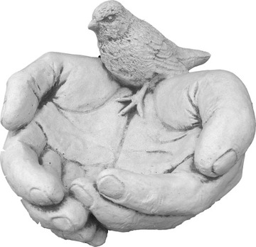Figura z betonu DŁONIE poidełko poidło (F108)
