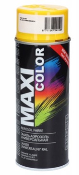 MAXI COLOR RAL 1023 FARBA LAKIER ŻÓŁTY SPRAY 400ML