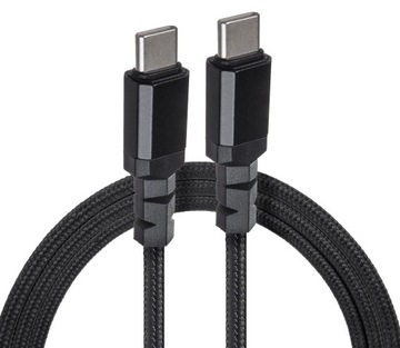 Kabel przewód POWER DELIVERY 2x USB-C 100W 5A 1m