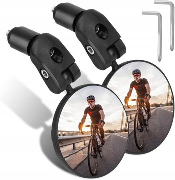 2 szt. Lusterko rowerowe, kierownica HD 360 °