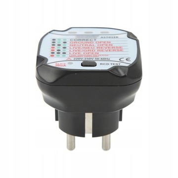 ТЕСТЕР РОЗЕТОК С УЗО 220-250В