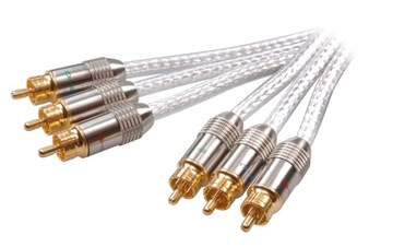 3xRCA - 3xRCA Component Video 1,2m Gold 24K 100% OFC Vivanco seria SHQ W-wa