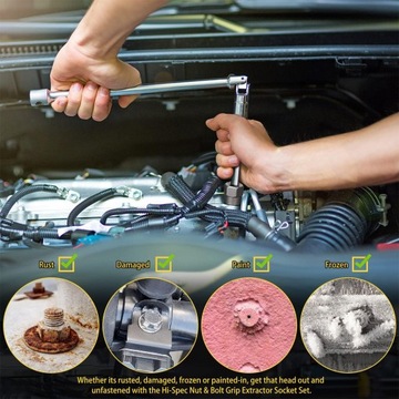 НАБОР ИЗВЛЕЧИТЕЛЕЙ СЛОМАННЫХ ВИНТОВ, 14 ШТ.