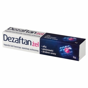 Dezaftan med żel na afty pleśniawki urazy 8 g