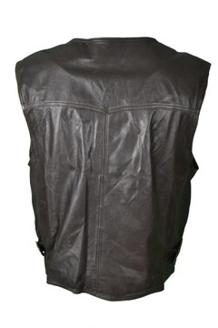 МУЖСКОЙ МОТОЦИКЛЬНЫЙ ЖИЛЕТ VERA PELLE КОЖАНЫЙ ЧОППЕР XL