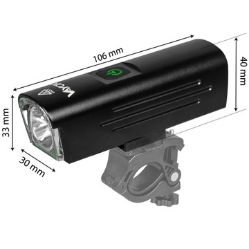 ВЕЛОСИПЕДНАЯ ЛАМПА ПЕРЕДНИЕ ВЕЛОСИПЕДНЫЕ ФОНАРИ LED PRO VAYOX USB-C 1300 лм IPX6