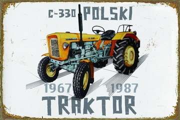 Tablica Ozdobna Blacha Polski Traktor C-330