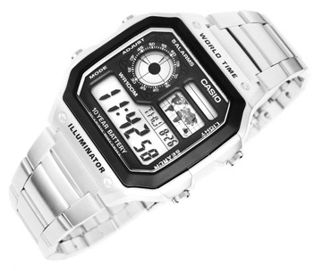 Zegarek Męski CASIO SREBNY ORGINAŁ PREZENT + BOX