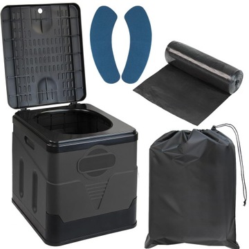 ТУАЛЕТ ДЛЯ КЕМПИНГА, МОБИЛЬНЫЙ, ПОРТАТИВНЫЙ ДЛЯ УЧАСТКА, СКЛАДНОЙ, 20Л