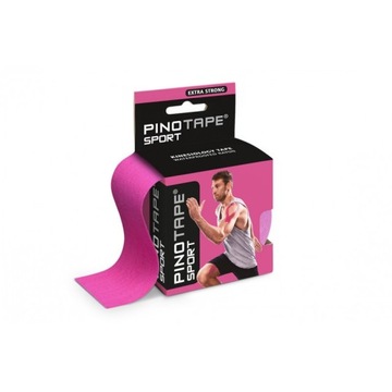 Pino Tape 5cmx5m Kinesiotaping tapy tejp różowy