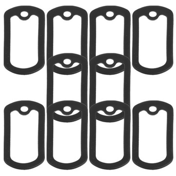 10 шт., силиконовая бирка для собаки, глушитель, жетон для собаки