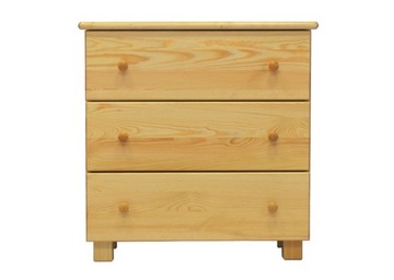 KOMODA SOSNOWA DREWNIANA 3S kolory MEBLE MAGNAT