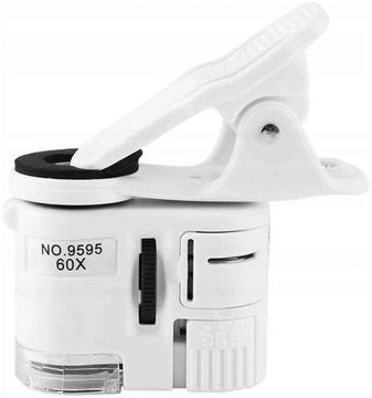 Lupa mikroskop do telefonu z klipsem 9595W 60xzoom