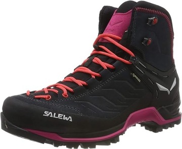 Buty Salewa Damskie Mountain Trainer Mid Gtx Asphalt Sangria GTX 40.5