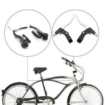 КОМПЛЕКТ ВЕЛОСИПЕДНЫХ ТОРМОЗОВ, ДЛЯ ГОРНЫХ ВЕЛОСИПЕДОВ, V-BRAKE, ЧЕРНЫЙ