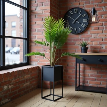 Металлическая цветочная крышка стоящая цветочная стенда черная 50 см. Продукт чердака польский продукт