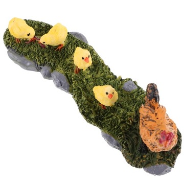 Figurka kurczaka na biurko Dekoracja trawnika