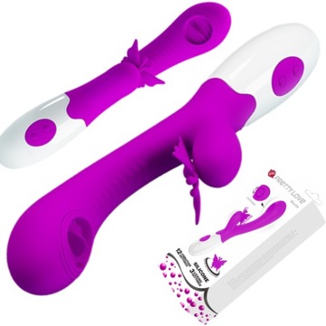 PRETTY LOVE — Мотылек, 12 функций вибрации, 3 режима вылизывания