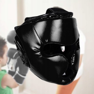Боксёрский шлем ММА Цвет чёрный M