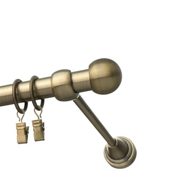 ОДИНАРНЫЙ МЕТАЛЛИЧЕСКИЙ КАРДИН 19ММ АНТИЧНОЕ ЗОЛОТО СТАРОЕ ЗОЛОТО 170см НАБОР