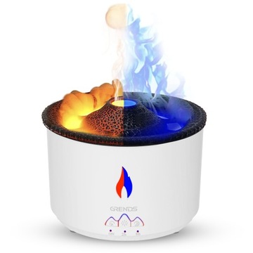 NAWILŻACZ POWIETRZA WULKAN DYFUZOR ZAPACHOWY AROMATERAPIA LAMPKA NOCNA LED